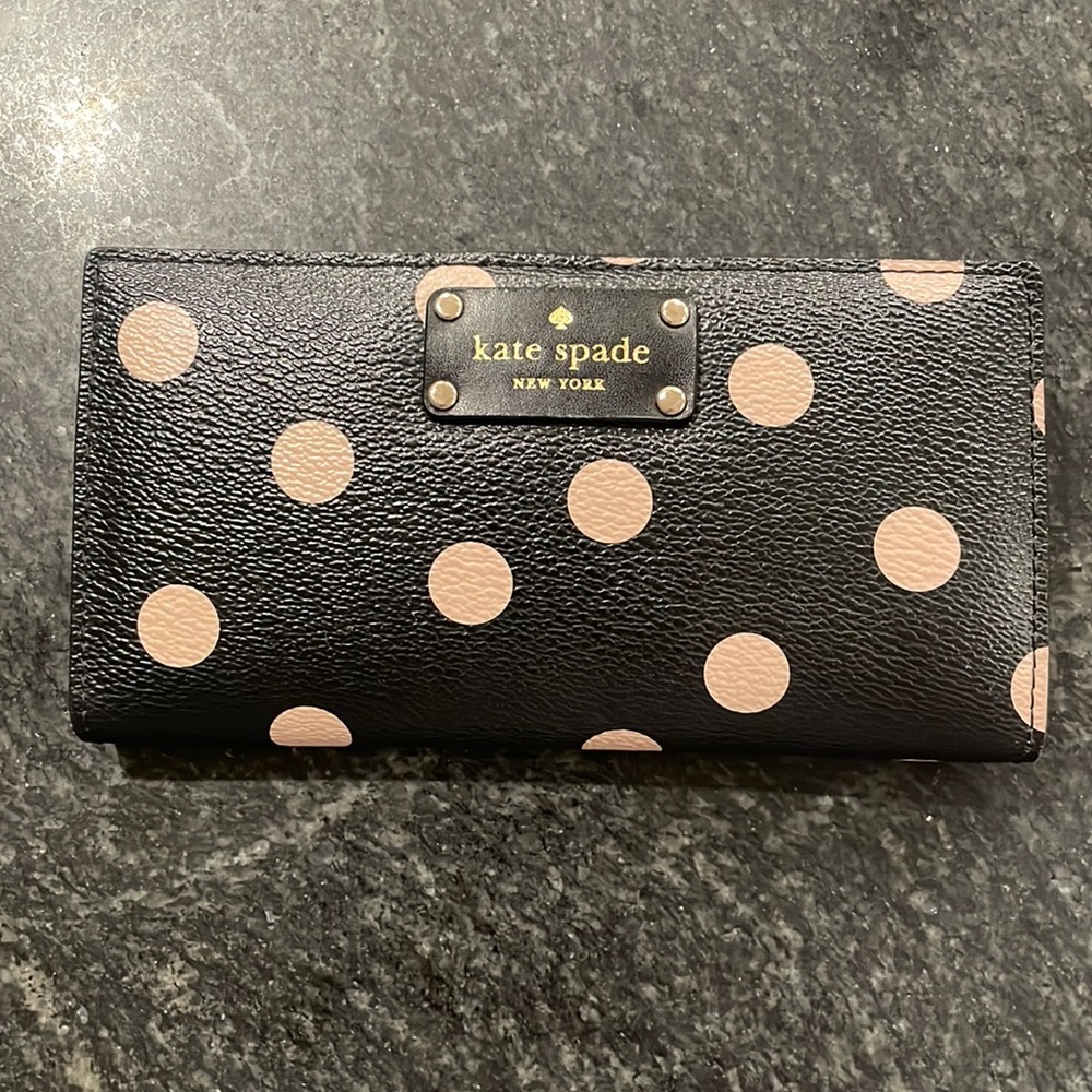 Kate Spade polka dot wallet